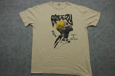 Chris Brown Breezy Bowl XX Shirt Mens XL Beige Graphic Concert Tee SoFi Stadium