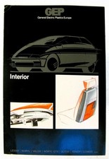 GEP General Electric Plastics INTERNI pezzo pubblicitario auto c1980s #Engl.6M/0585