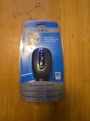 Dynex DX-PWLMSE Wireless  Mouse Plug & Play Brand New Factory Sealed
