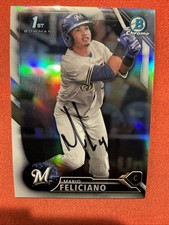 Mario Feliciano🔥🔥MLB: 2016 1st Bowman Chrome🔥🔥Autograph 🔥🔥