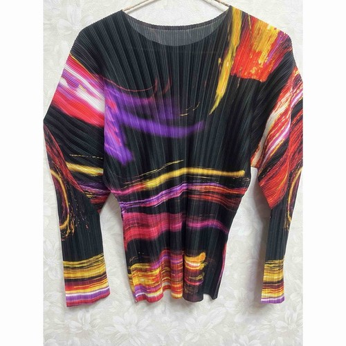 Cardigan Issey Miyake Beautiful Red Chiffon (Non Utilisé) - Taille Free - Occasion Très Bon État