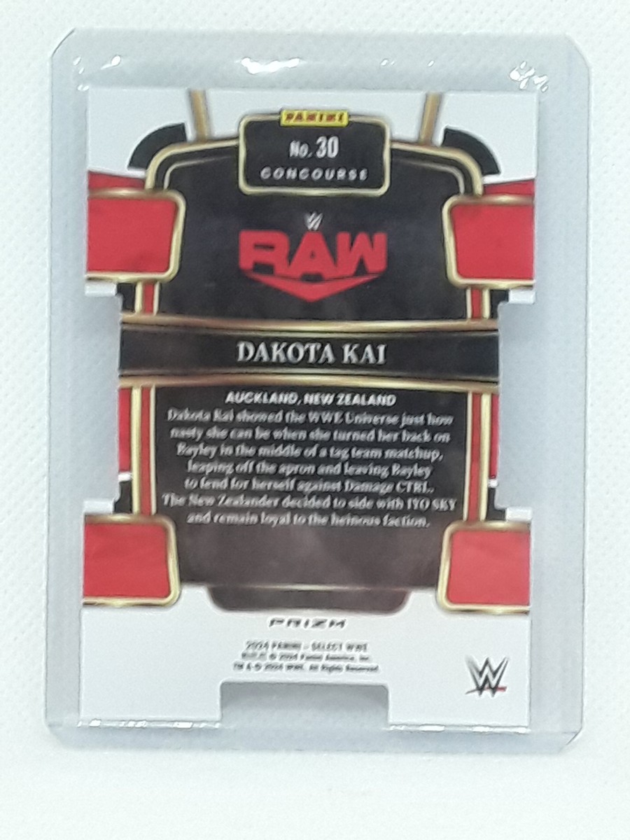 2024 Panini Select WWE - Concourse Dakota Kai #30 Silver Prizm Die