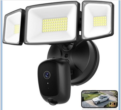 Onforu Hardwired Floodlight Camera Outdoor, 5500LM 2K HD Security Camera