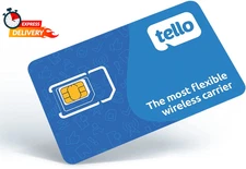 Tello Mobile - US Prepaid SIM Card (3 in 1) | Bring Your Own Phone Kit | Phone P