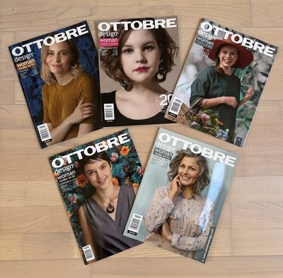 OTTOBRE Design Woman Set 5 Magazine 2016, 2017, 2019-2021 mit Schnittmuster