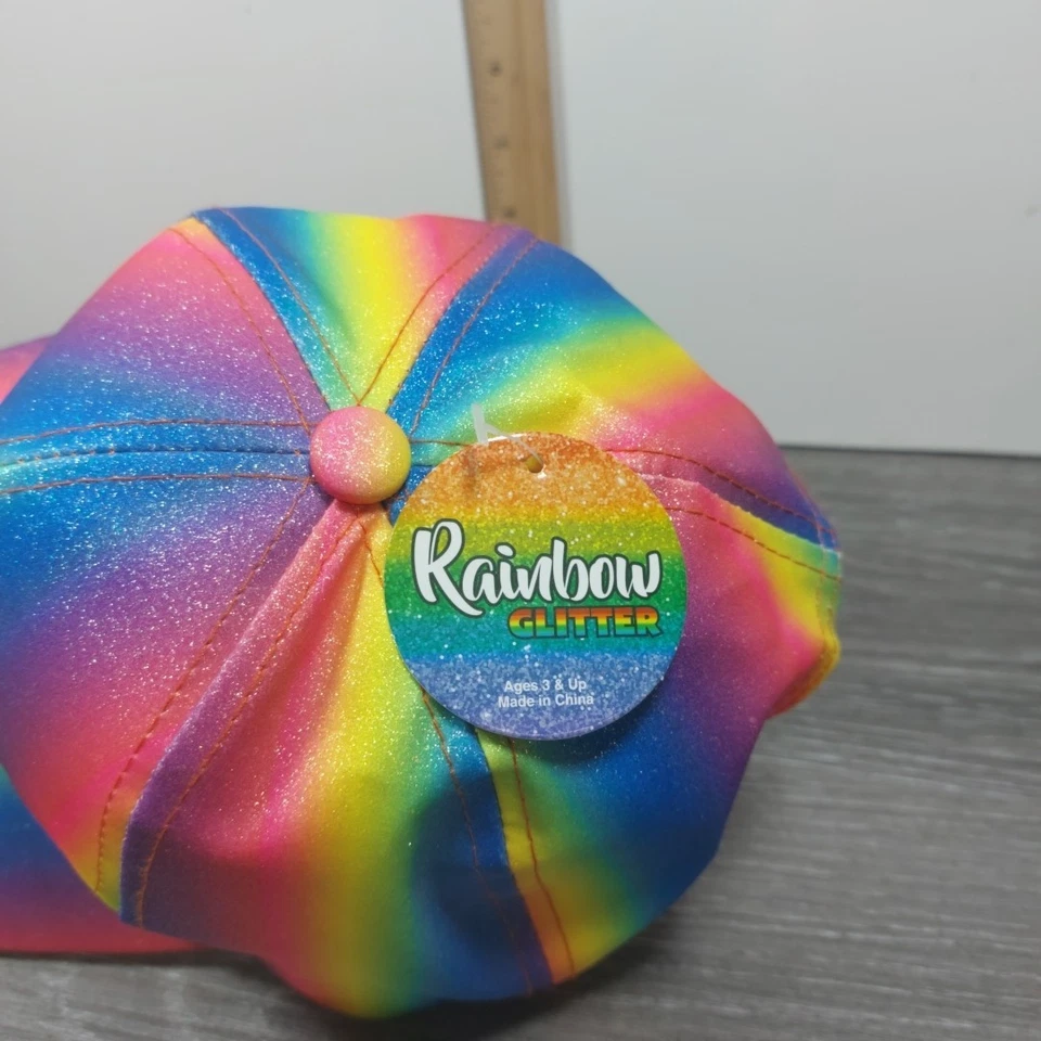 Regreso al Futuro 2 Marty McFly Gorra Arco Iris Brillo Sombrero Nuevo con Etiquetas Foto 2 de 4