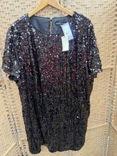 Capsule black sequin mini t-shirt dress from Size 26 Bnwt