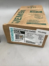 Siemens WN2060U Non Fused AC Disconnect 60 Amp Enclosed Pullout Switch New