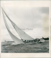 Bill Veeck Hard Podres Sailing British Challengers Historic Vintage Photo 6x8