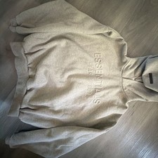 Fear of God Essentials Pullover Hoodie in Oatmeal