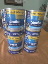 4 Cans Similac 360 Total Care Non-GMO Infant Formula w/Iron 30.8oz Exp 03/27 