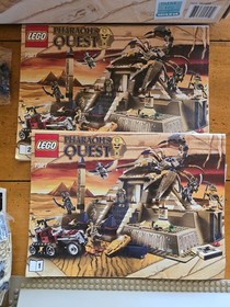 Vintage 2010 LEGO Pharaoh's Quest Scorpion Pyramid Incomplete set 7327