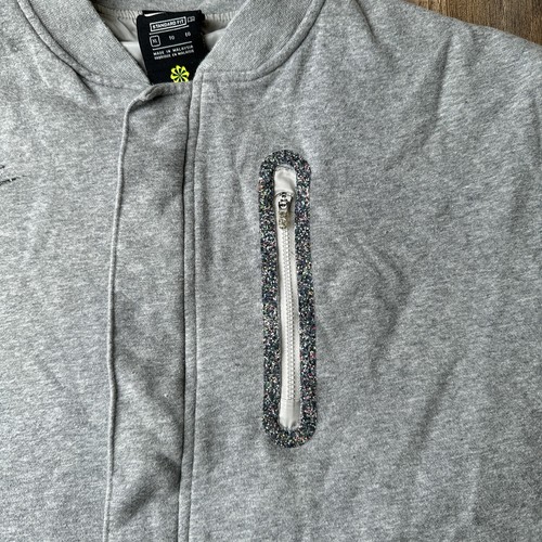 Nike Track Jacket Girls Size XL Gray Embroidered Athletic Training Fitness 5667 - Picture 8 of 14