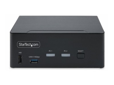 StarTech.com 2-Port Dual-Monitor DisplayPort KVM Switch 8K 60Hz / 4K 144Hz DP