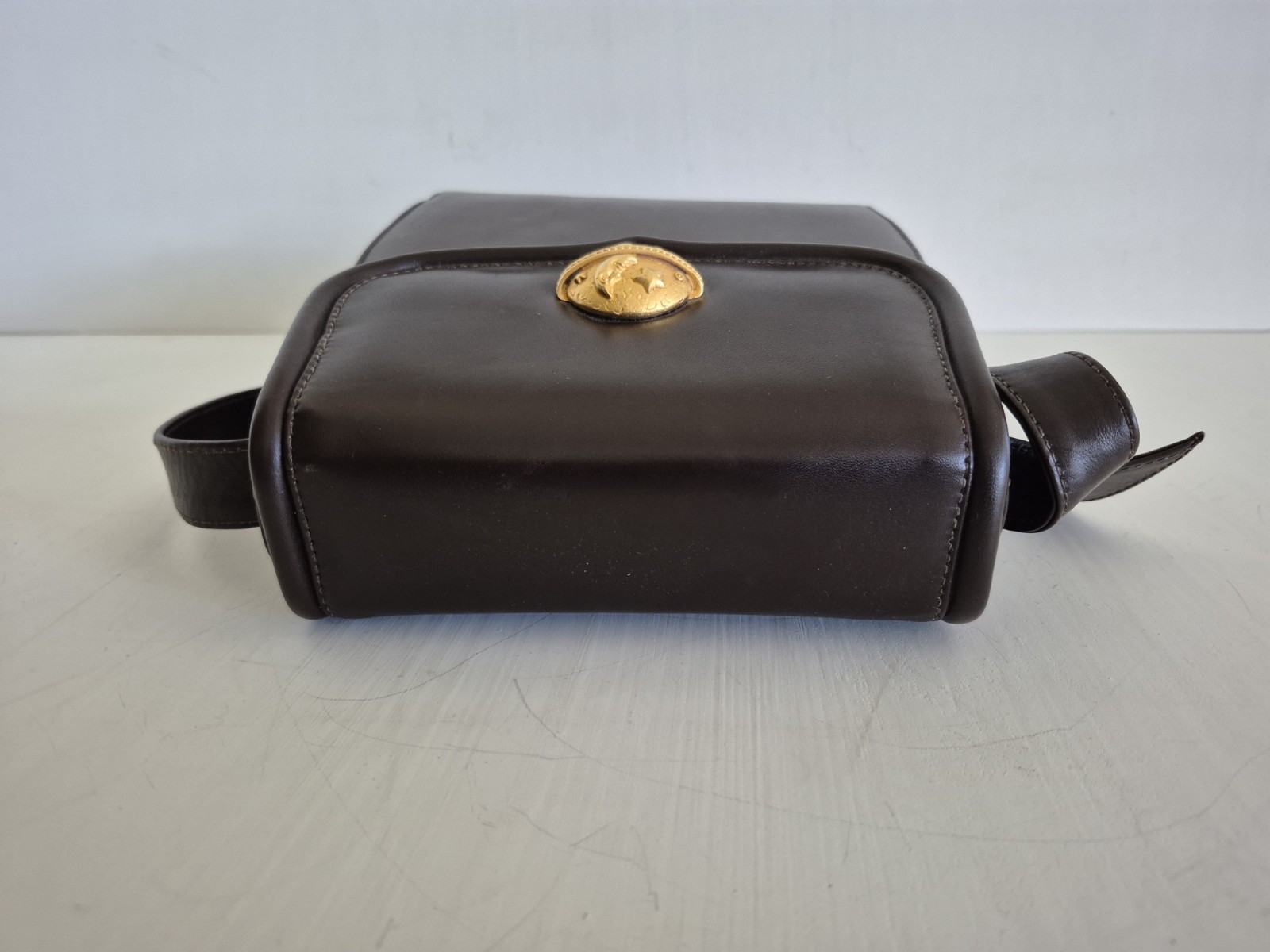 Rare Vicenza Inc 1993 Vintage Brown Leather Moon & Stars Shoulder Bag image 8