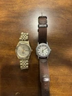 2 Vintage Timex Watches 33mm