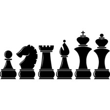 'Chess Pieces' Unmounted Rubber Stamp RS024739 