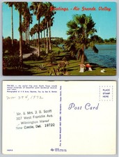 Postal de saludos Valle del Río Grande Palm Lake