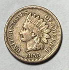 1859 indian head cent - nice first year coin!