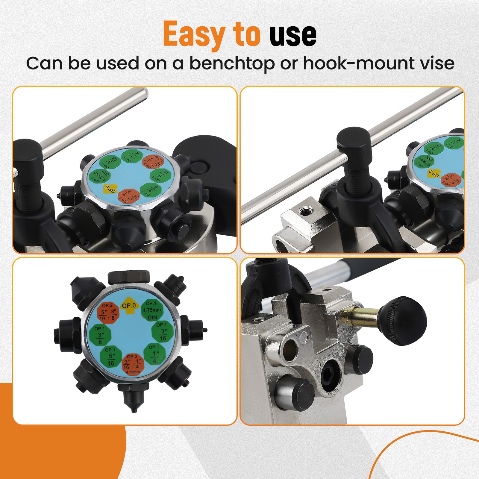 Professional Brake Line Flaring Tool Kit 45 Degree Single Steel  Copper Tube