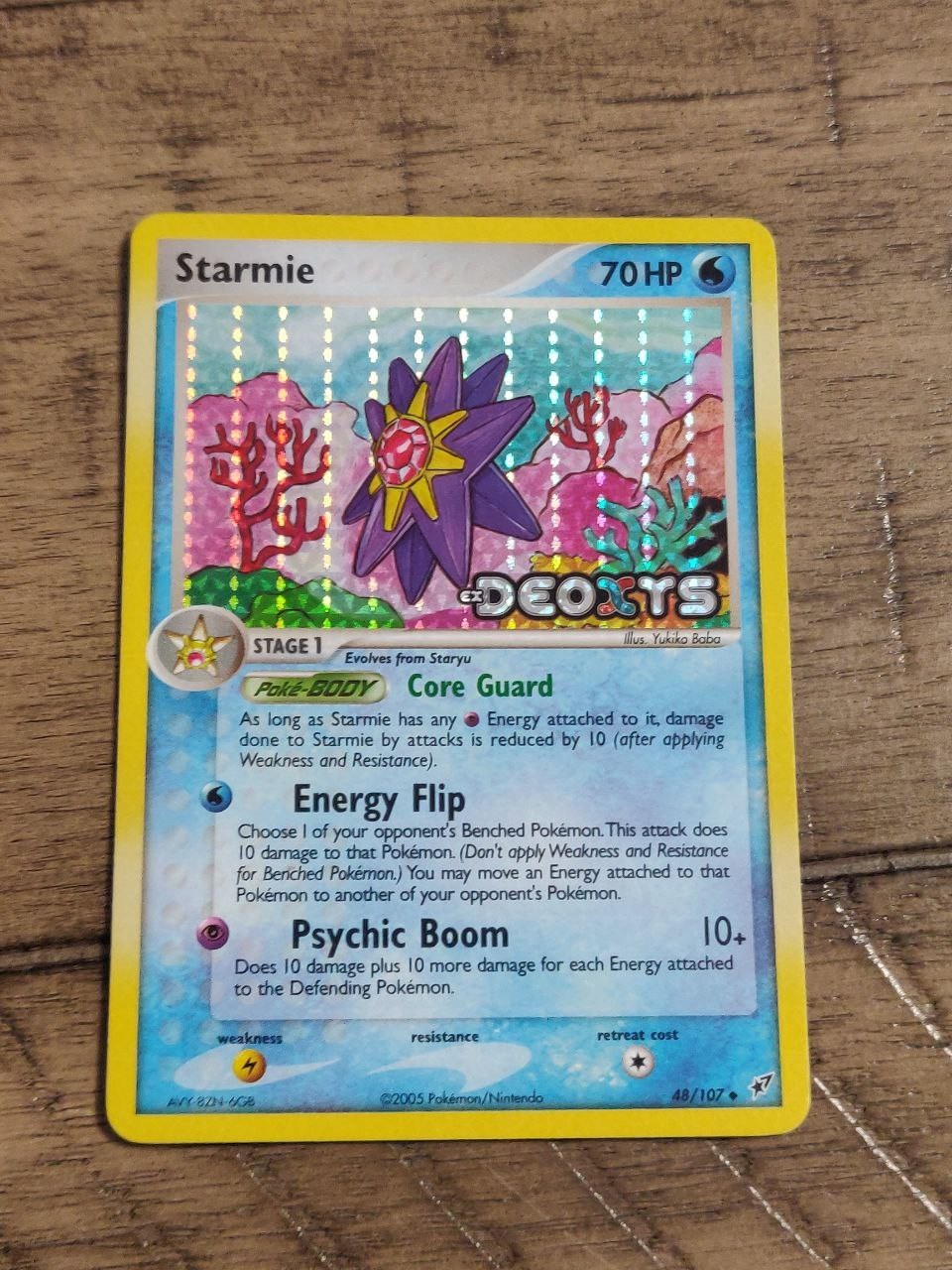 Pokemon TCG: Starmie (48/107) - Deoxys Stamped Reverse Holo NM