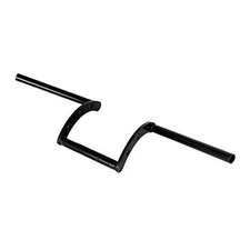  7/8 Z Bars Motorcycle Handlebars Chrome Replacement for Drag Custom Black