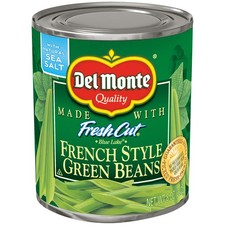  12 Pack  Del Monte French Style Green Beans, Vegetables, 8 oz Can
