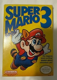 Super Mario Bros 3 NES CIB Completo Sinistro Bros 1&deg; Stampa Autentico 1990 Nintendo