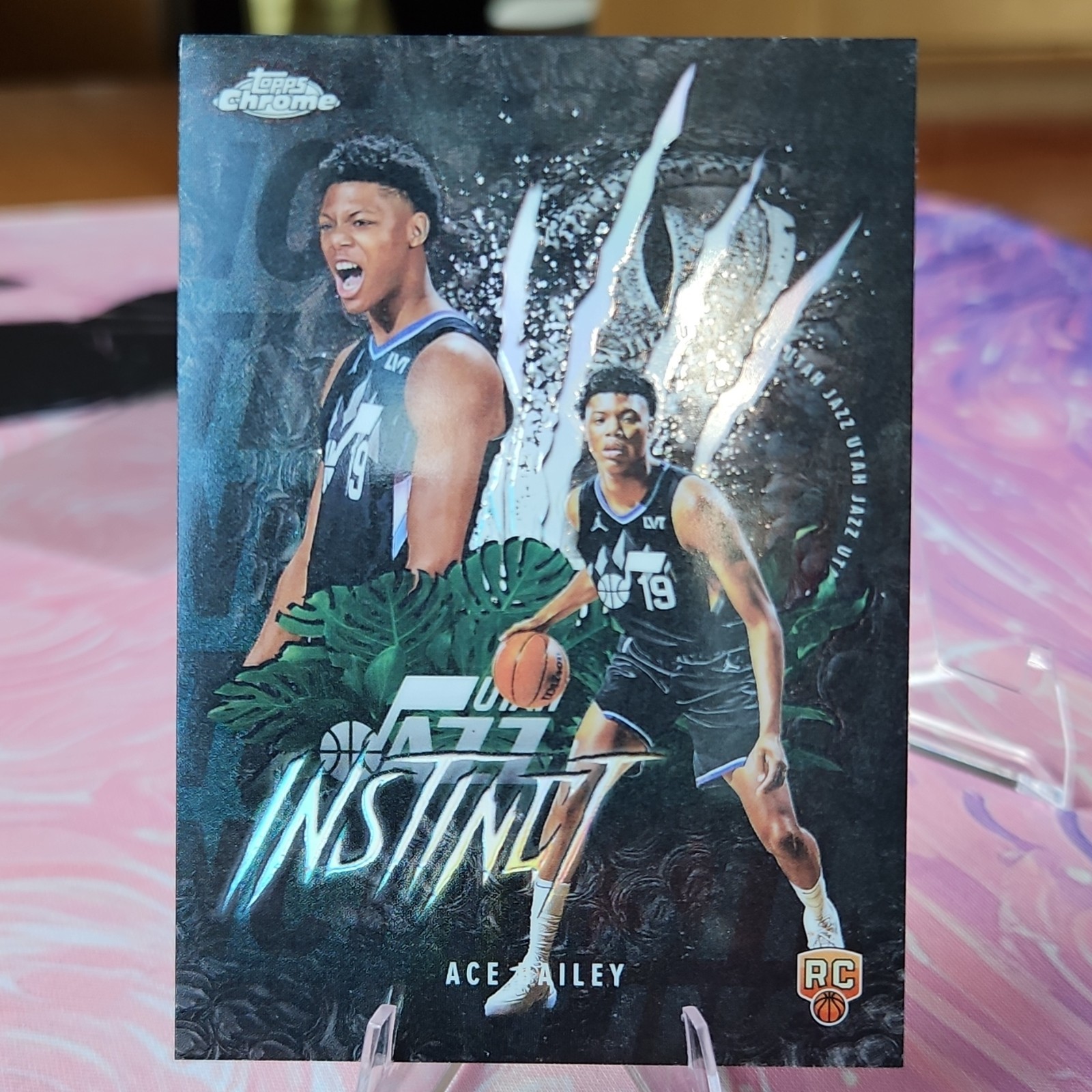 Topps Chrome 2025-26 Instinct Refractor Rookie Ace Bailey INS-15 Utah Jazz