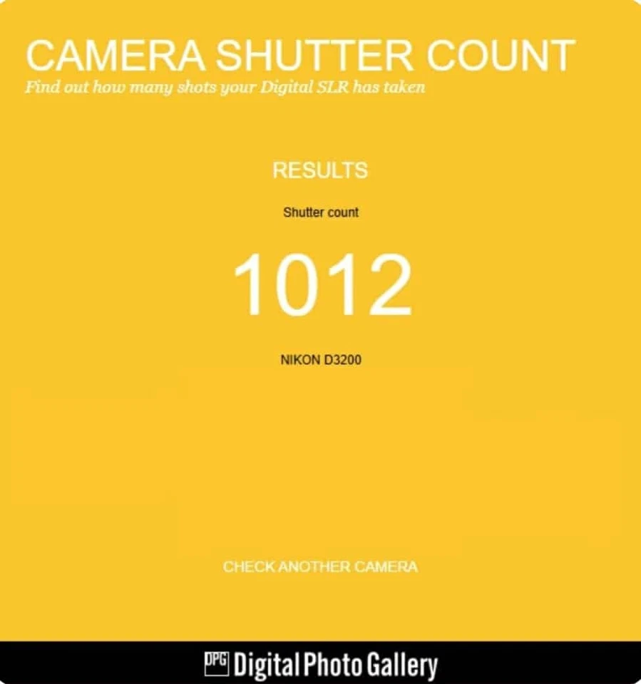 Nikon D3200 24MP DSLR con lente de 18-55 mm y 55-200 mm - Número de obturadores extremadamente bajo Foto 2 de 4