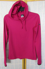 Nike Pro Dri-Fit Polyester Hoodie Hot Pink Jacket/Shirt Women's Size M