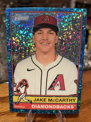 2025 Topps Heritage Chrome Light Blue Sparkle JAKE MCCARTHY Diamondbacks #473