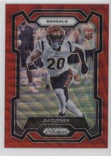 2023 Panini Prizm Rookies Red Wave Prizm 99/149 DJ Turner #319 6o3