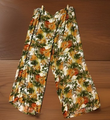 est 1946 Pull On Women s wide Leg Pants Forest Design Size 18/20W