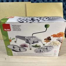 IBILI 796400 Julienne Mill Set Easycook 25x12 cm, Stainless Steel, White/Green/S