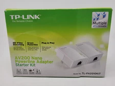 TP-Link AV200 Nano Powerline Adapter Starter Kit TL-PA2010KIT - NEW, Open Box