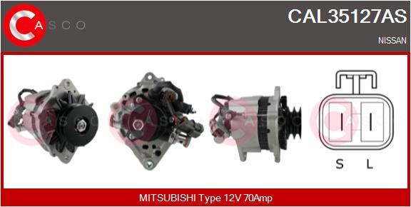 Casco Lichtmaschine Generator 70A 12V FüR Nissan Patrol III/2 Station Wagon-image