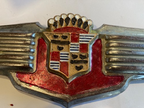 1941 CADILLAC EMBLEM TRUNK wings and crest - Bild 7 von 9