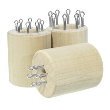 Removable 4-Pin, 6-Pin, and 8-Pin Polar Wooden Spool for Weaving, Knitting, DIY