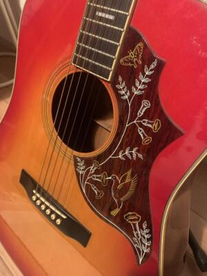 Acoustic Guitar Morris WH-25 Hummingbird Sunburst Made in