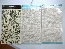 Making Memories Stickers, Scrapbooking Alphabet Letters, Chipboard Alpha Sticker