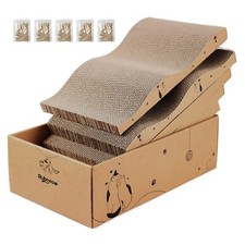 Cat Scratcher Cardboard Cats Scratch Pad Box for Indoor Cats,5pcs Scratching ...