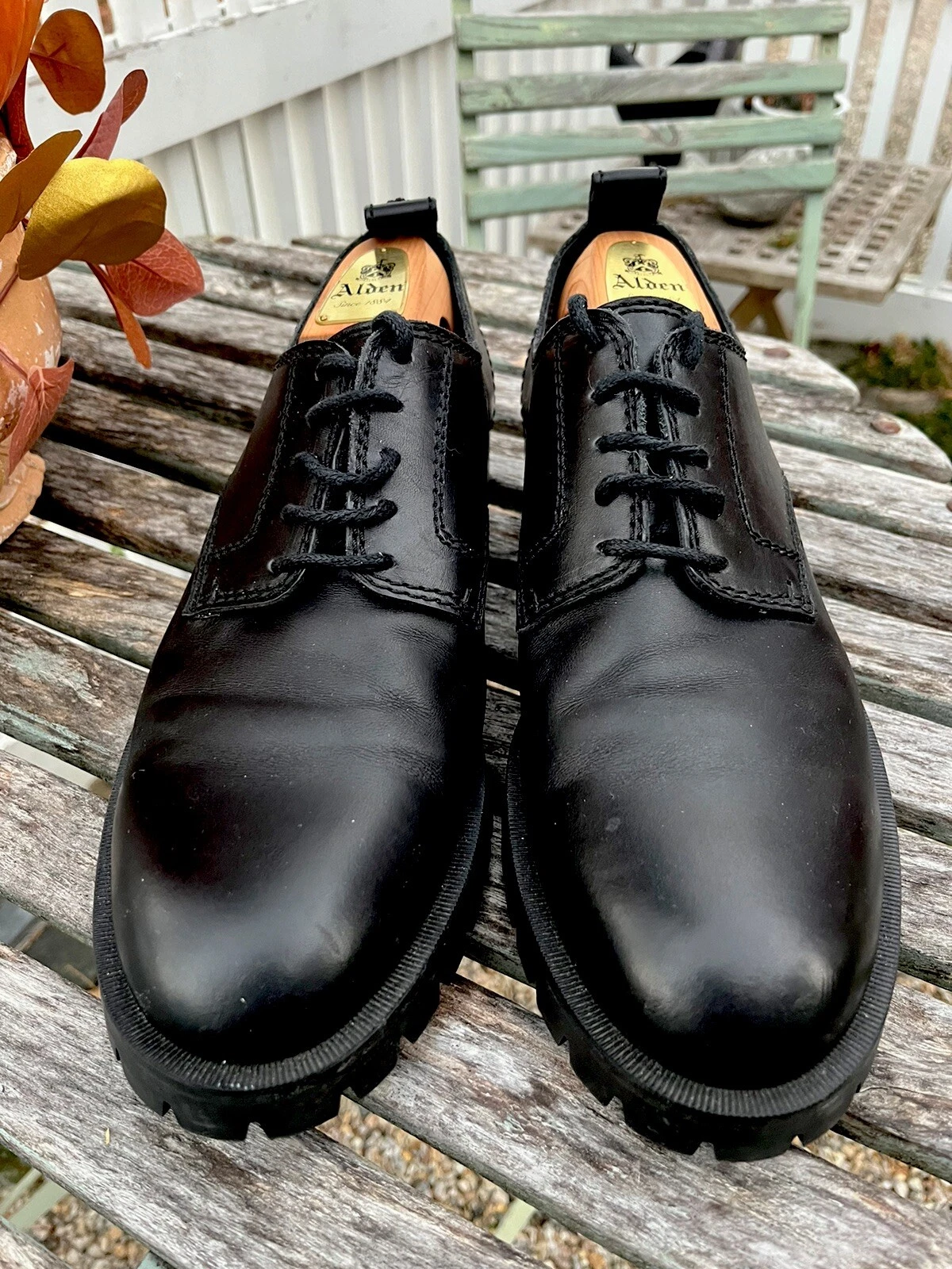 Scarpe derby DSQUARED2 nere con lug grosso uomo taglia 45 (11 5 12) fatte a mano in Italia