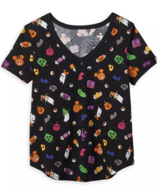 Disney Parks Halloween 2022 Mickey Treats Ghost Icons Shirt L XL 1X 2X 3X NEW