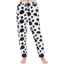 Womens Fleece Pyjama Bottoms Lounge Pants Star Snowflake Cosy Love To Sleep