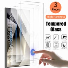 3pcs Protector de pantalla de vidrio templado para Galaxy S23 S24 S25 S26 Ultra