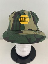 Vintage Napa Camouflage Camo Foam Snapback Trucker Hat Made In The USA