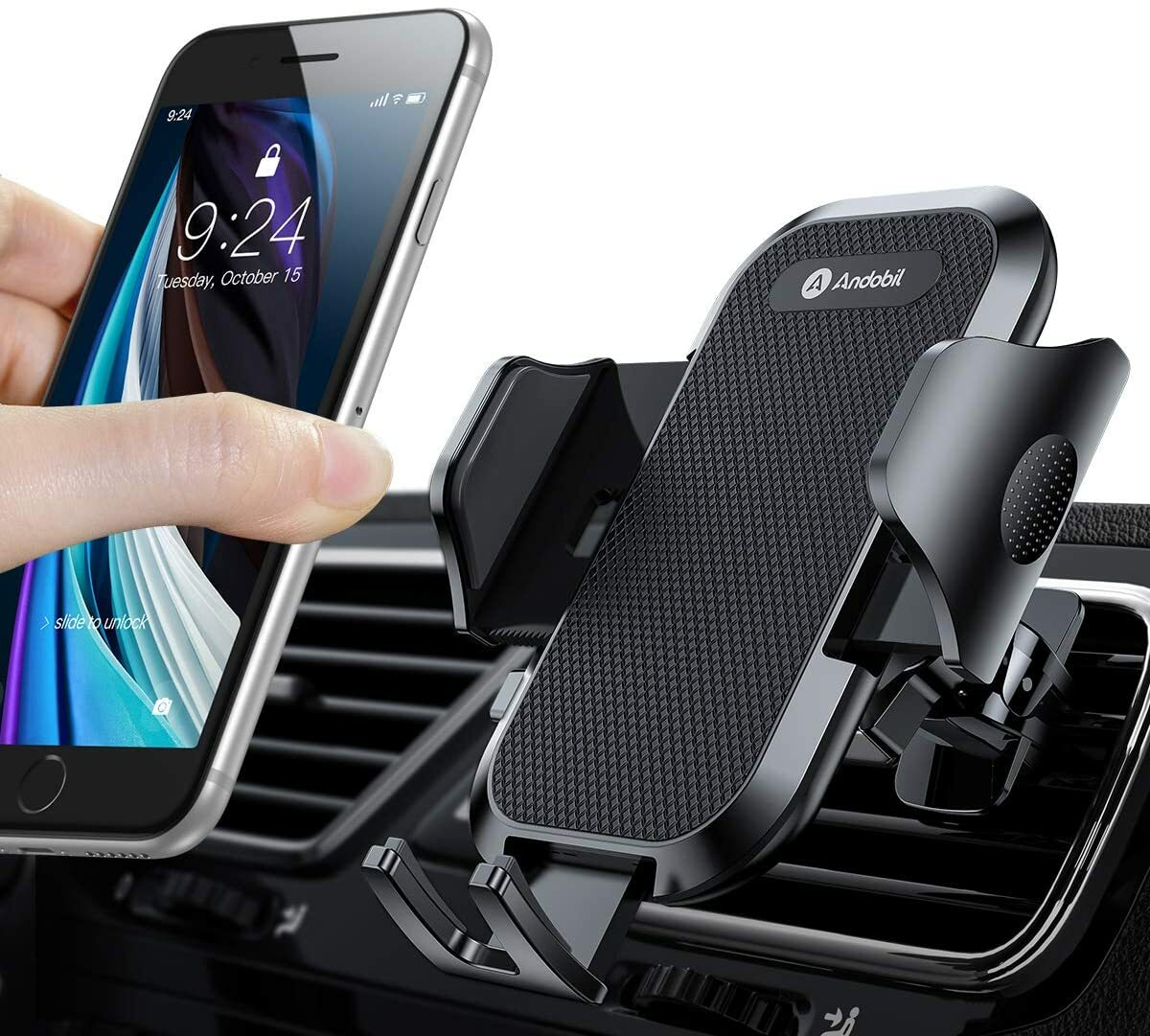 Car Phone Mount,Upgraded Strong Aviation Material Newest Car Phone Holder vent-image