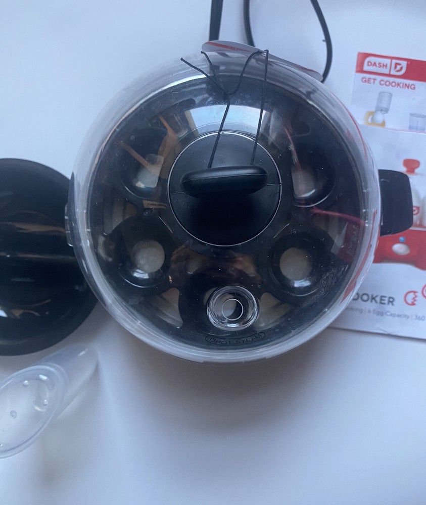 DASH Rapid Electric Egg Cooker 6-Egg Capacity for Perfect Hard-Boiled Eggs in Black DASH Rapid Electric Egg Cooker 6-Egg Capacity for Perfect Hard-Boiled Eggs in Black