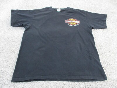 Harley Davidson Cozumel Mexico Shirt Black Adult Large Cotton One World VTG